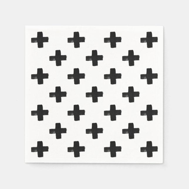 Quirky Crosses Napkins Serviette (Vorderseite)