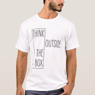 Quirky Denken Sie außerhalb des Box-Angebots T-Shirt
