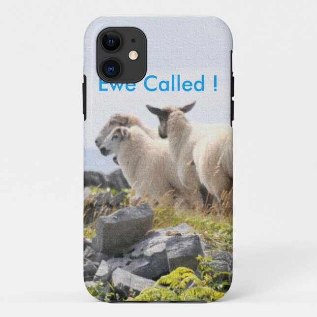 Quirky Designs - Schafe in einem Feld Case-Mate iPhone Hülle (Rückseite)