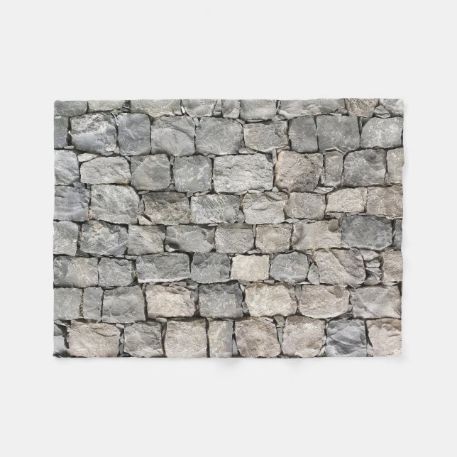 Quirky Dry Stone Wall Fleecedecke (Vorderseite (Horizontal))
