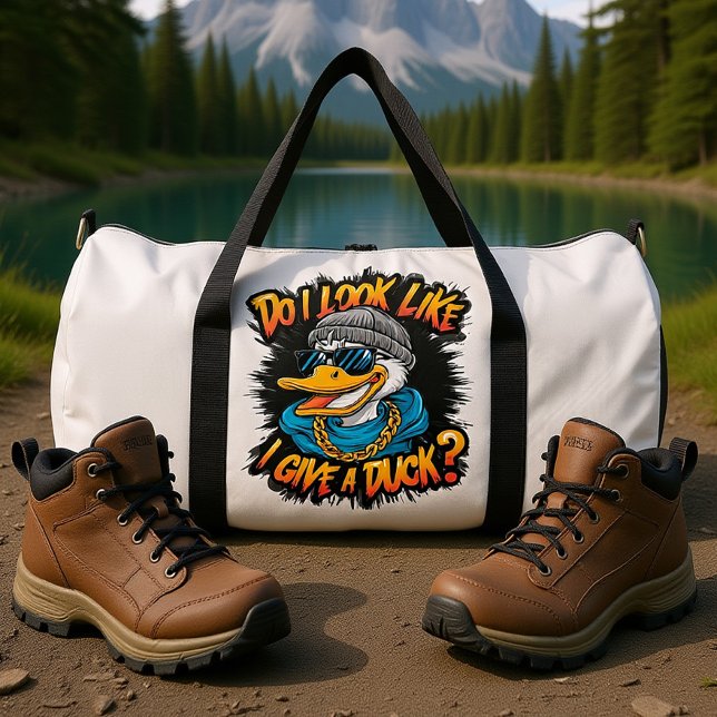 Quirky Duck: Do I Look Like I Give A Duck Duffle Bag (Von Creator hochgeladen)