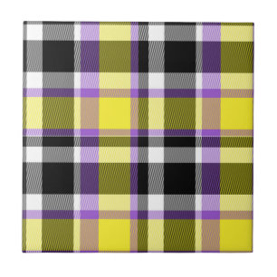 Quirky Eclectic Boho - Flag für nichtbinäre Karier Fliese
