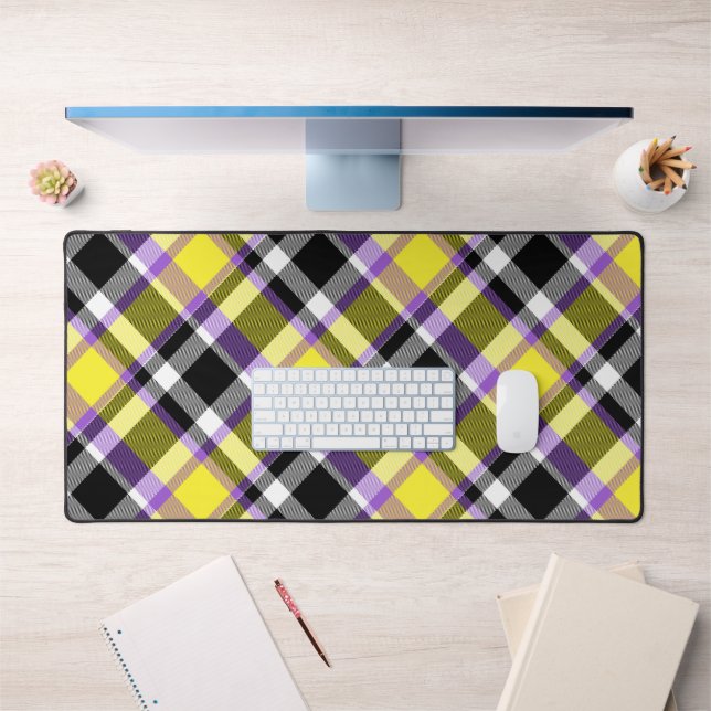 Quirky Eclectic Boho - Flag für nichtbinäre Karier Schreibtischunterlage (Büro 1)