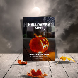 Quirky Euro-Chic Halloween Party Invitation Einladung