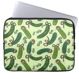 Quirky Festivals Weihnachtsmuster Laptopschutzhülle
