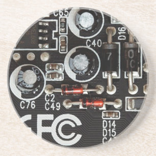 Quirky Geeks Circuit Board Graphic Untersetzer