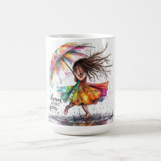 Quirky Girl Rain Dream Tasse (Mittel)