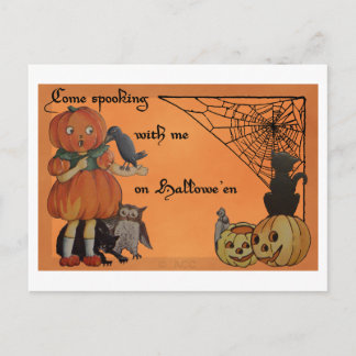 Quirky Halloween Postkarte
