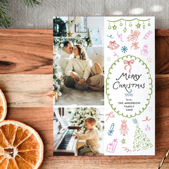 Quirky Hand Drawn Frohe Weihnachten 2 Foto (Von Creator hochgeladen)