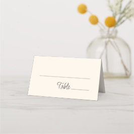 Quirky-handgeschriebene Hochzeit Platzkarte