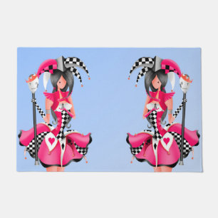 Quirky Jester & Puppet King Fußmatte