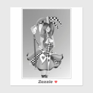 Quirky Jester und Puppet King Aufkleber