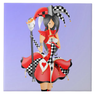 Quirky Jester und Puppet King Fliese