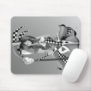 Quirky Jester und Puppet King Mousepad