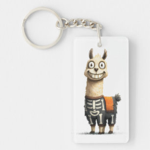 Quirky Lama Halloween Schlüsselanhänger