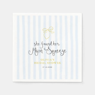 Quirky Lemon Main Squeeze Brautparty Serviette