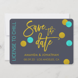 Quirky-Lizenz für Kill Hochzeit Speichern Sie das Save The Date