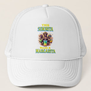 Quirky Monkey senorita braucht Margarita Truckerkappe