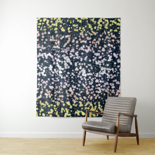 Quirky Niedlich Retro Boho Flora Pangender Prix Fl Wandteppich