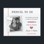 Quirky Note Foto Save the Date Karte<br><div class="desc">Frag deinen Gästen,  dich mit dieser Quirky Note Save the Date Karte von Paper Girl einzubinden. Besuchen Sie den Paper Girl Store (papergirlstore.com) für weitere Designs.</div>