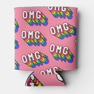 Quirky OMG Pink Comic-Tapete Dosenkühler