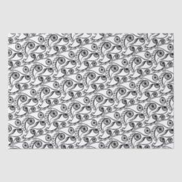 Quirky Paisley Eye Pattern Creepy Funny Funny Hall Seidenpapier