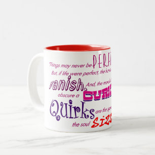 Quirky Perfecto Two-Tone-Kaffee-Tasse Zweifarbige Tasse
