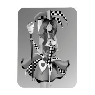 Quirky Puppet King und Jester Magnet
