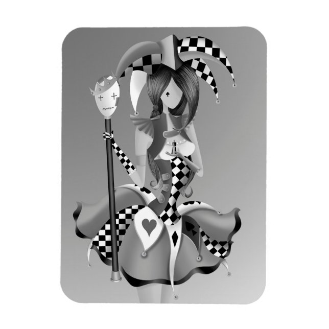 Quirky Puppet King und Jester Magnet (Vertikal)