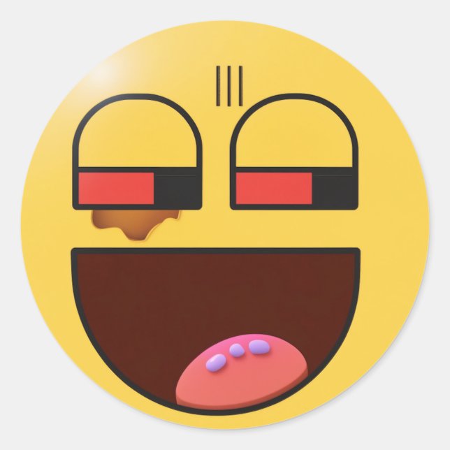 "Quirky Quips: Unglaublich witzig Sticker" Runder Aufkleber (Vorderseite)