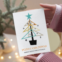 Quirky Retro Weihnachtsbaum Mitte Jahrhundert Mode