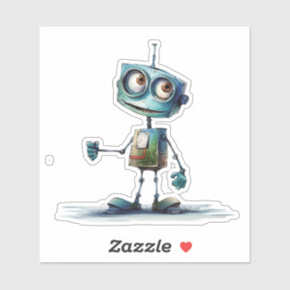 Quirky Robots (Design # 10) Aufkleber