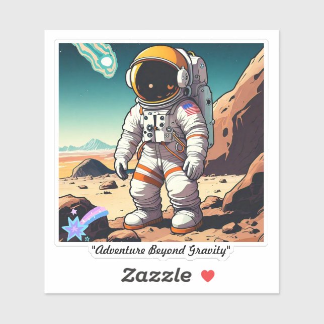 "Quirky Space Travels" Aufkleber (Blatt)