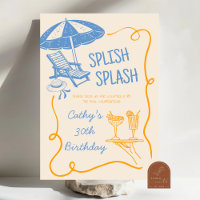 Quirky Splish Splash Summer Cocktail Geburtstag