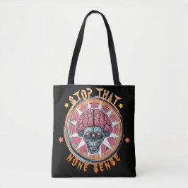 Quirky "Stoppt das Nichts" Schädelhirn Tasche