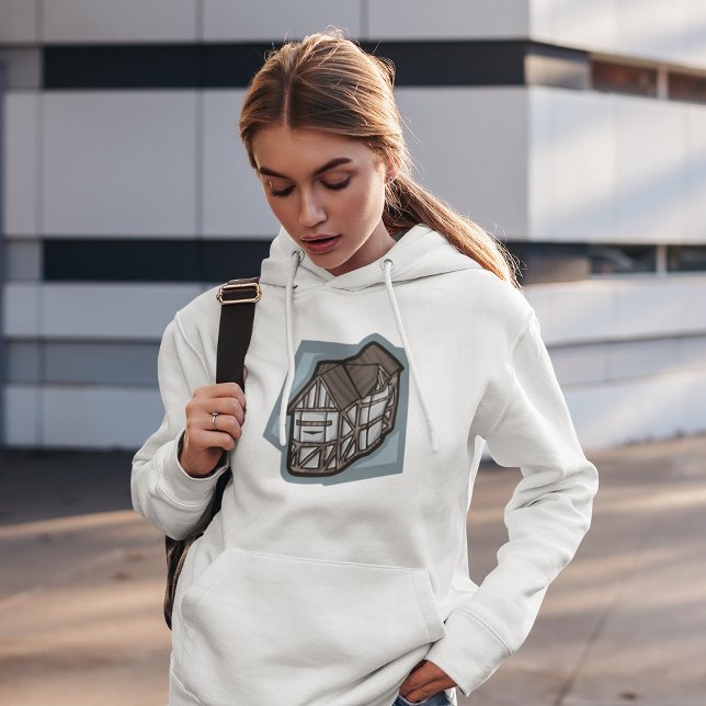 Quirky Tudor House Mittelalterliche Architektur Hoodie (Von Creator hochgeladen)