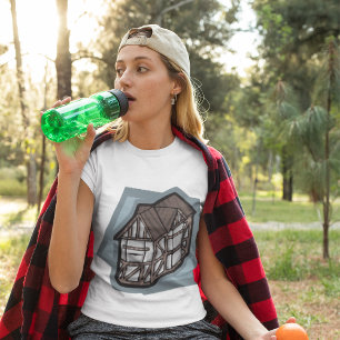 Quirky Tudor House Mittelalterliche Architektur T-Shirt