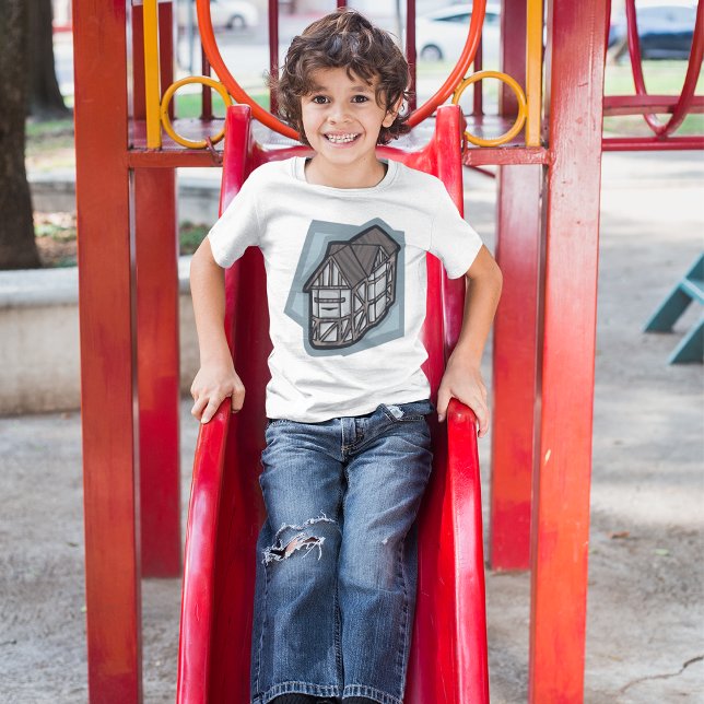 Quirky Tudor House Mittelalterliche Architektur T-Shirt (Von Creator hochgeladen)