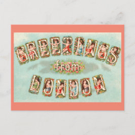 Quirky Vintage Postcard From  London  Postkarte