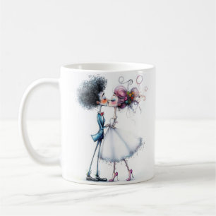 Quirky Wedding Brie and Groom Kaffeetasse