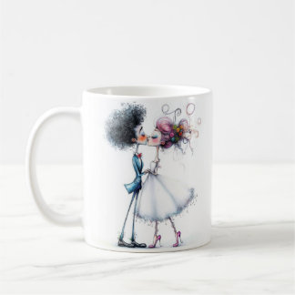 Quirky Wedding Brie and Groom Kaffeetasse