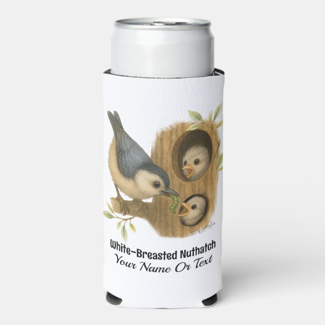 Quirky-Weiß-Brüste Selters Dosenkühler (Seltzer Vorderseite)
