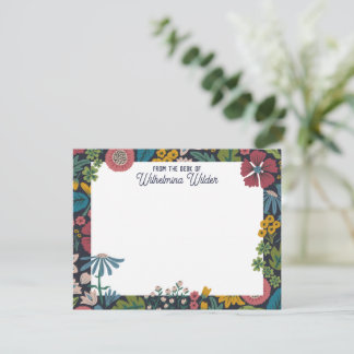 Quirky Wild Garden Flowers From the Desk of Mitteilungskarte