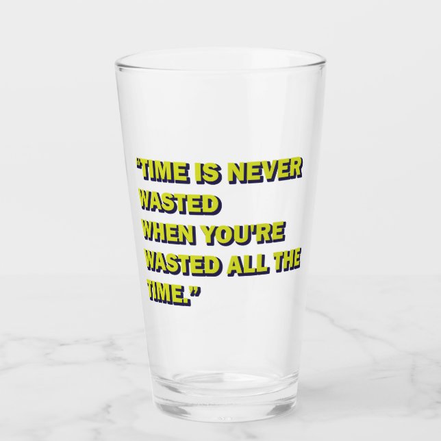 Quirky Zitat Glas (Vorderseite)