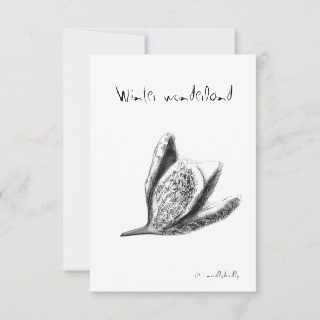 Quirlige Doodles Dankeskarte (Vorderseite)