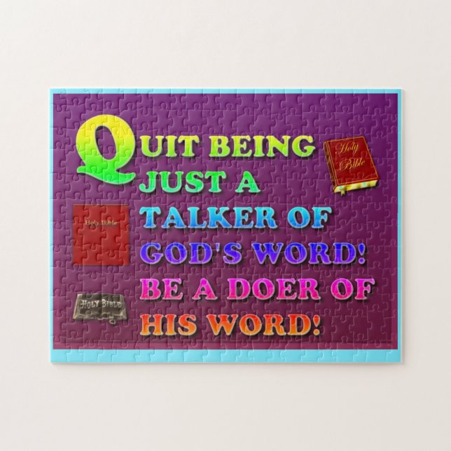 Quit Being Just A Talker Of God's Word! Be A Doer! (Horizontal)