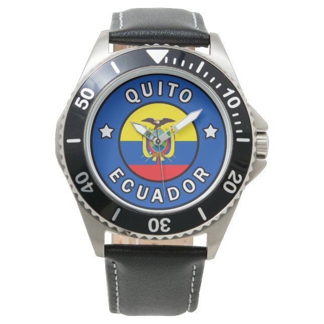 Quito Ecuador Armbanduhr (Vorderseite)