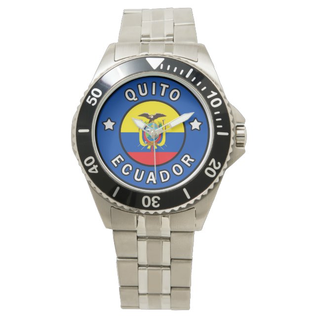 Quito Ecuador Armbanduhr (Vorderseite)