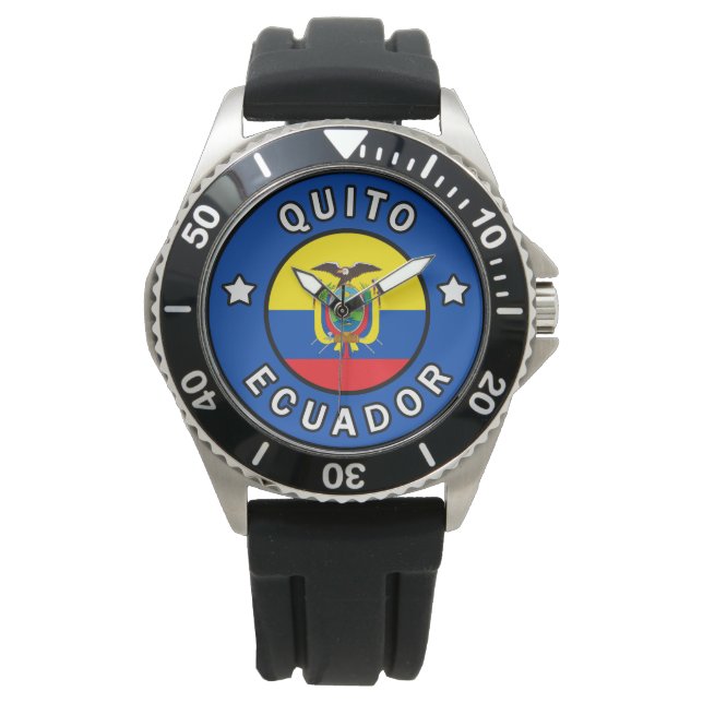 Quito Ecuador Armbanduhr (Vorderseite)