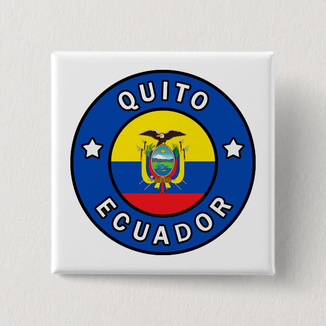 Quito Ecuador Button (Vorderseite)